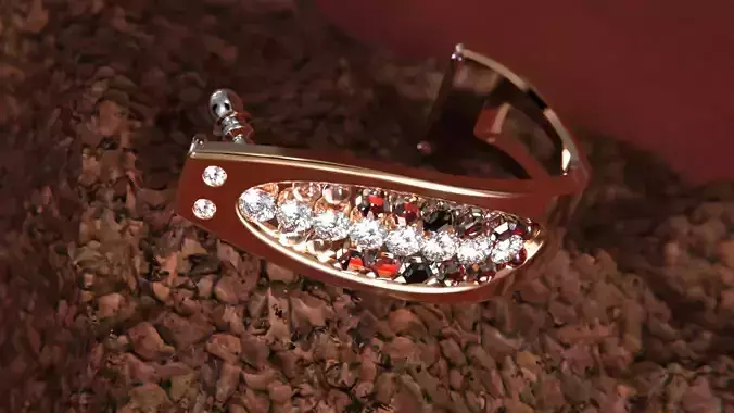 Earring layde men jewlery golden ring 