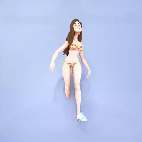 Colorful Bikini Character model pack