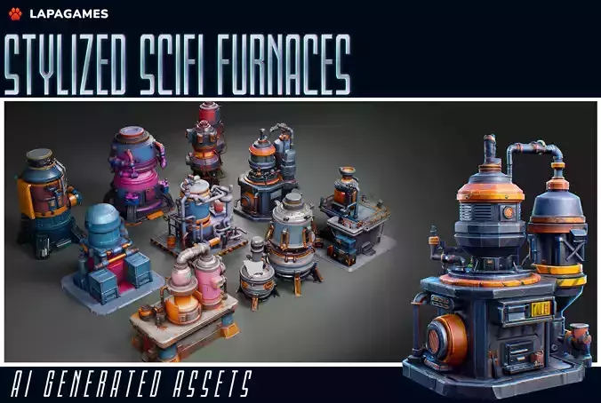 Stylized Scifi Furnaces