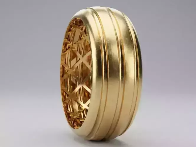 Beautiful Luxury Ring  Size 4  Ready for 3D Printing and Casting