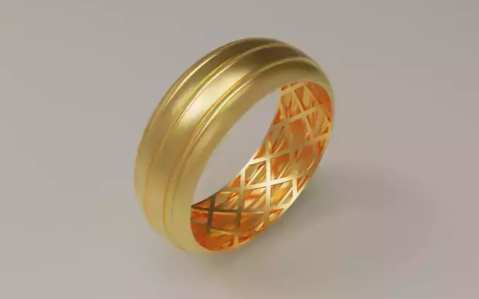 Beautiful Luxury Ring  Size 4  Ready for 3D Printing and Casting