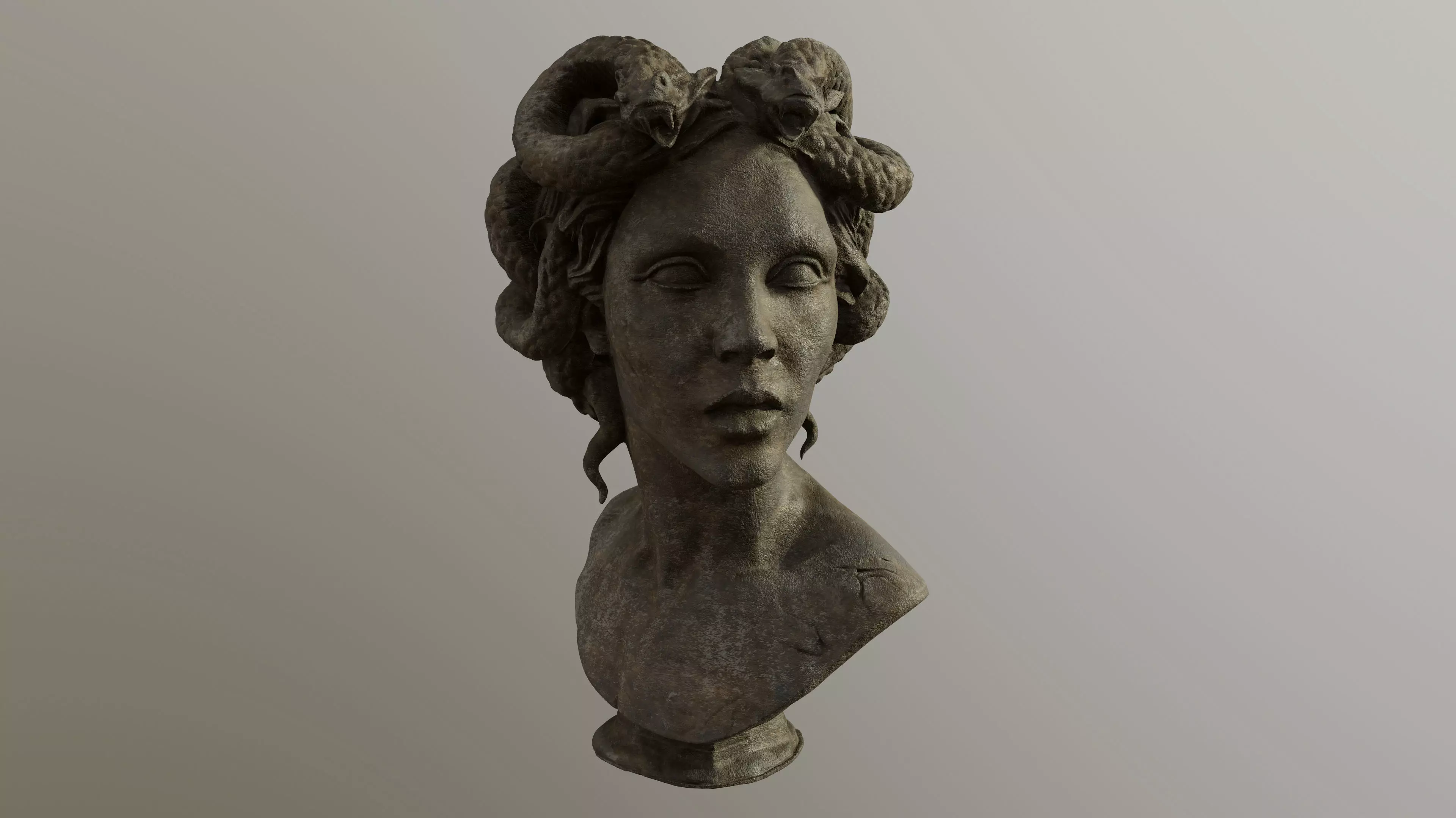 Bust of Medusa 3D model