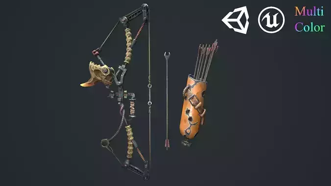 Desert bow quiver arrow
