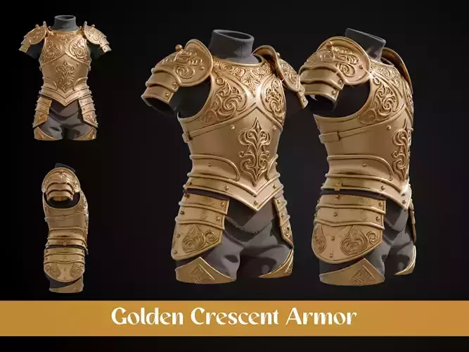 Stylized Persian Armor - Golden Crescent