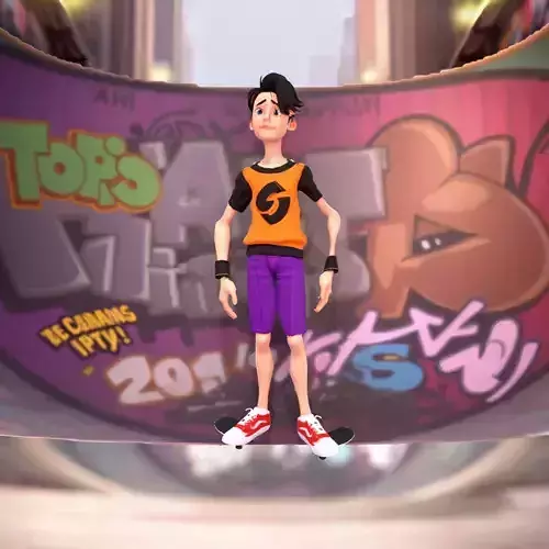 Skater Boy Character model pack