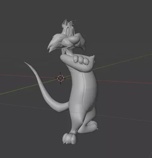 sylvester the cat looney tunes 3D print model