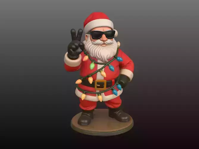Santa Claus Anime Boss Stylish 3D STL Model