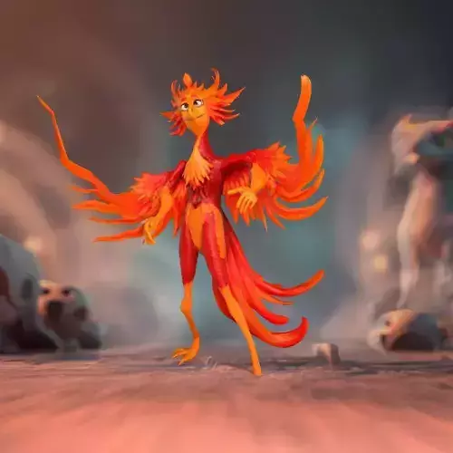 Fiery Phoenix Creature model pack