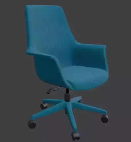 Modern Speckled Turquoise Office Chair