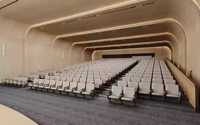 Modern Wood Auditorium Conference Hall