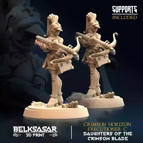 Crossbow Archer Crimson Horizon Executioner C Nude and Normal