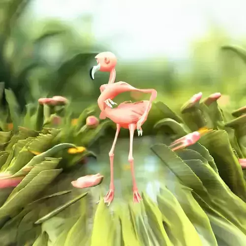 Rosy Flamingo Character model pack