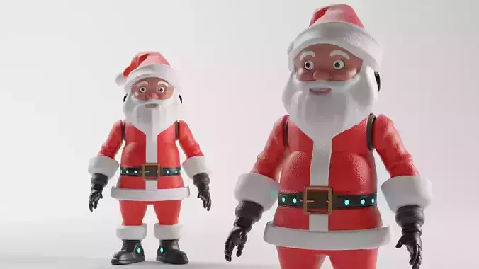 SANTA CHARACTER RIGGED