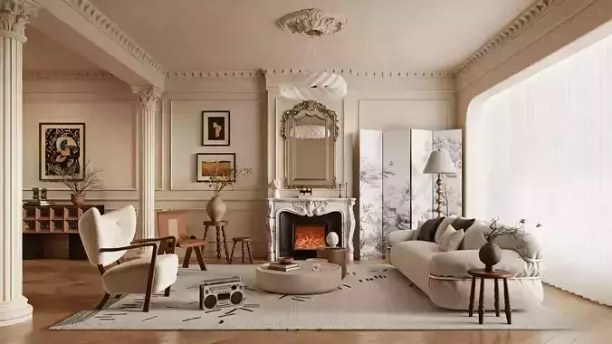 French style living room