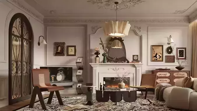 French style living room