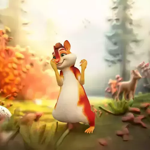 Cheerful Chipmunk Character model pack