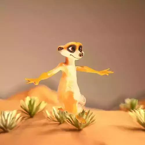 Charming Meerkat Character model pack