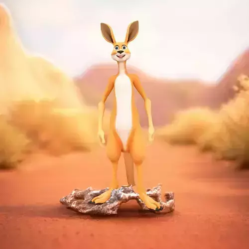 Animated Kangaroo Character model pack