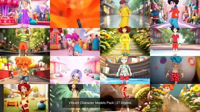 Vibrant Character Models Pack