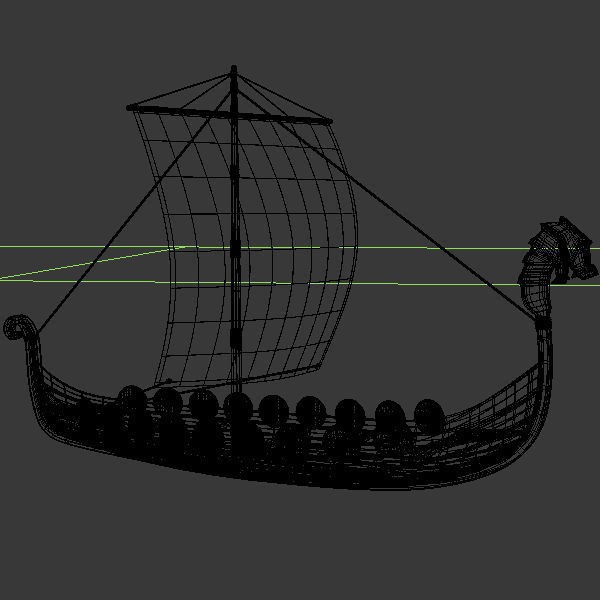 Viking ship 3D model_8