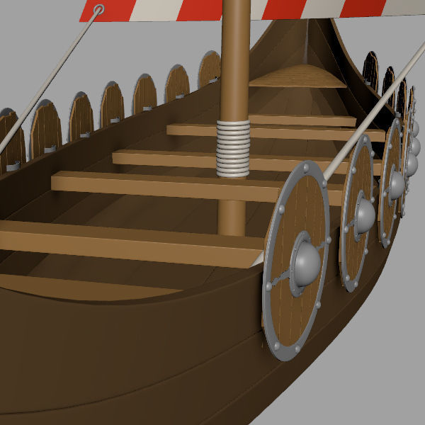 Viking ship 3D model_7