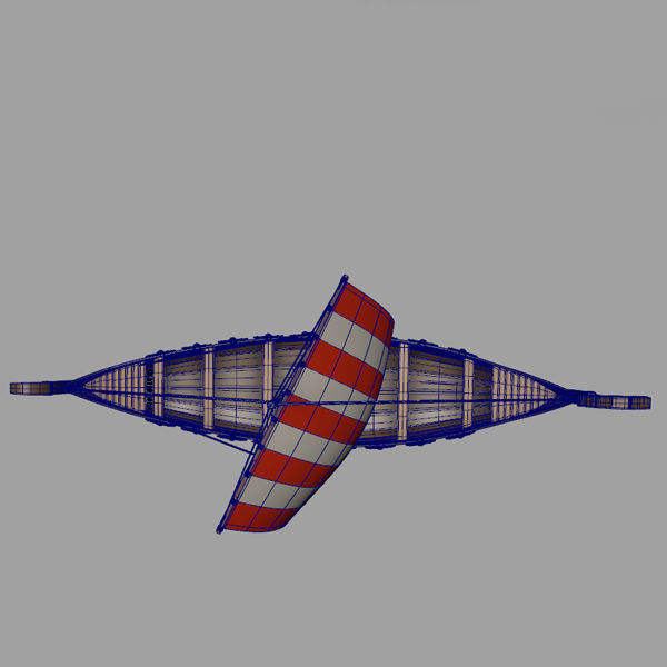 Viking ship 3D model_11