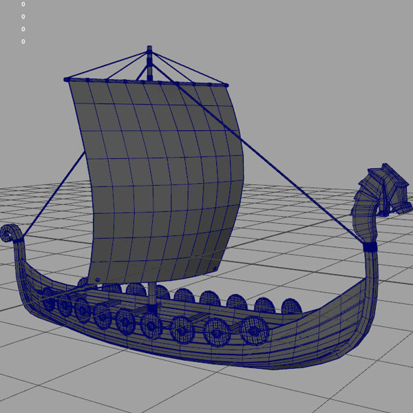 Viking ship 3D model_16