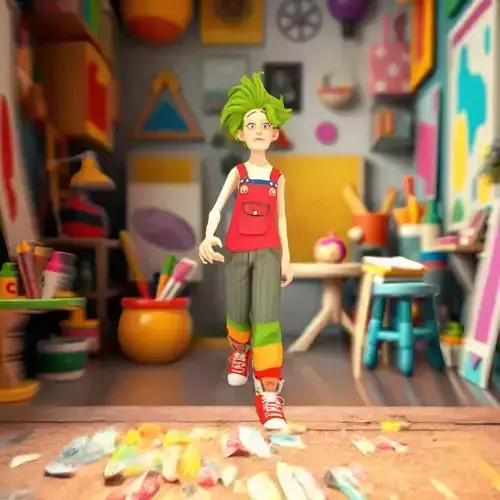 Colorful Cartoon Character model pack