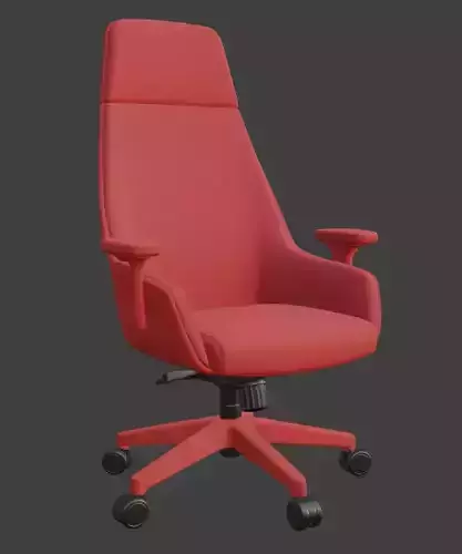 Bold Red High Back Executive Office Chair