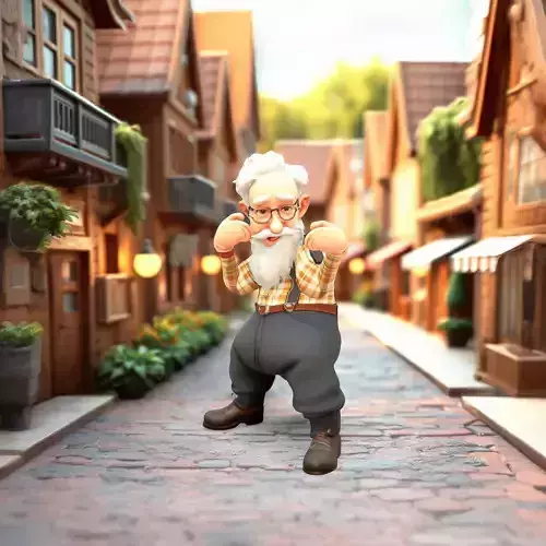 Charming Grandpa Character model pack