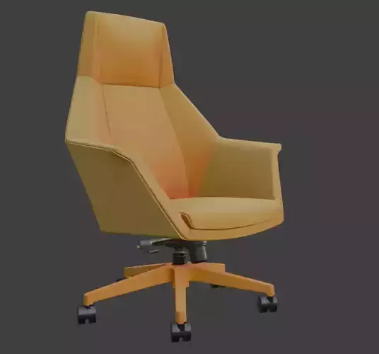 Modern Yellow Executive Office Chair