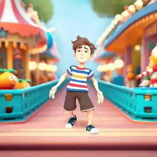 Striped Shirt Boy model pack