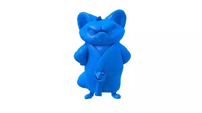 Kung Fu Style Panda STL -  Martial Arts Panda 3D Model 