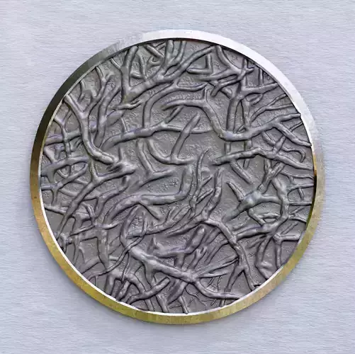 Tree Root Relief Wall Sculpture 