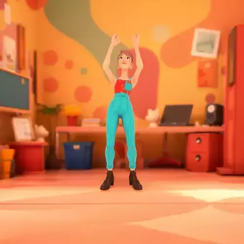 Stylish Overalls Character model pack