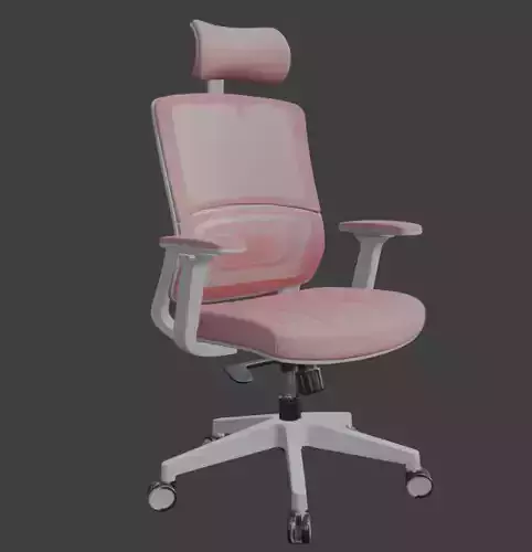 Pastel Pink Ergonomic Mesh Office Chair