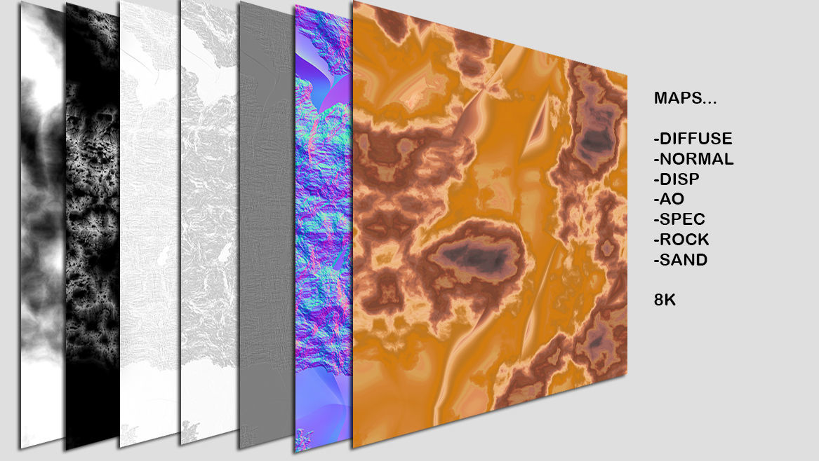 Detailed Desert Model Low-poly 3D model_2