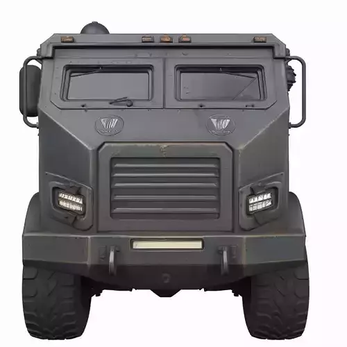 Reinforced bulletproof 3D armored bank security transport truck