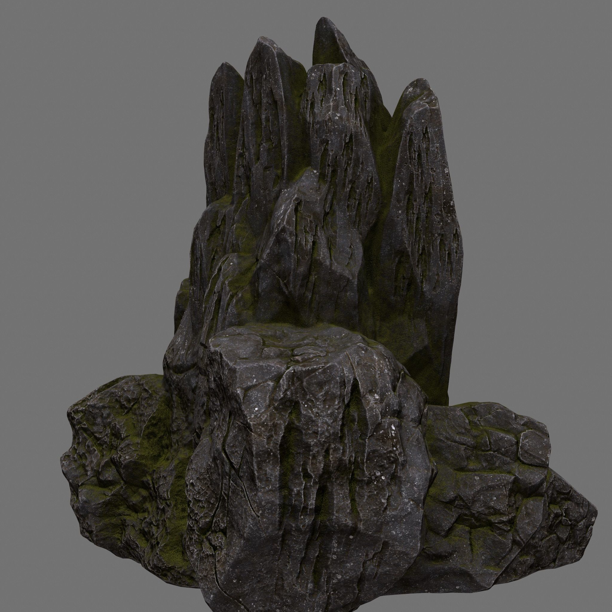 Skull Cave Low-poly 3D model_6