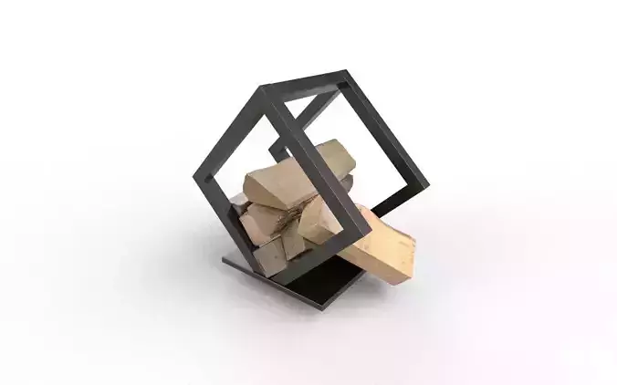 Fire Wood Set  M1-3 Low-poly 3D model 4
