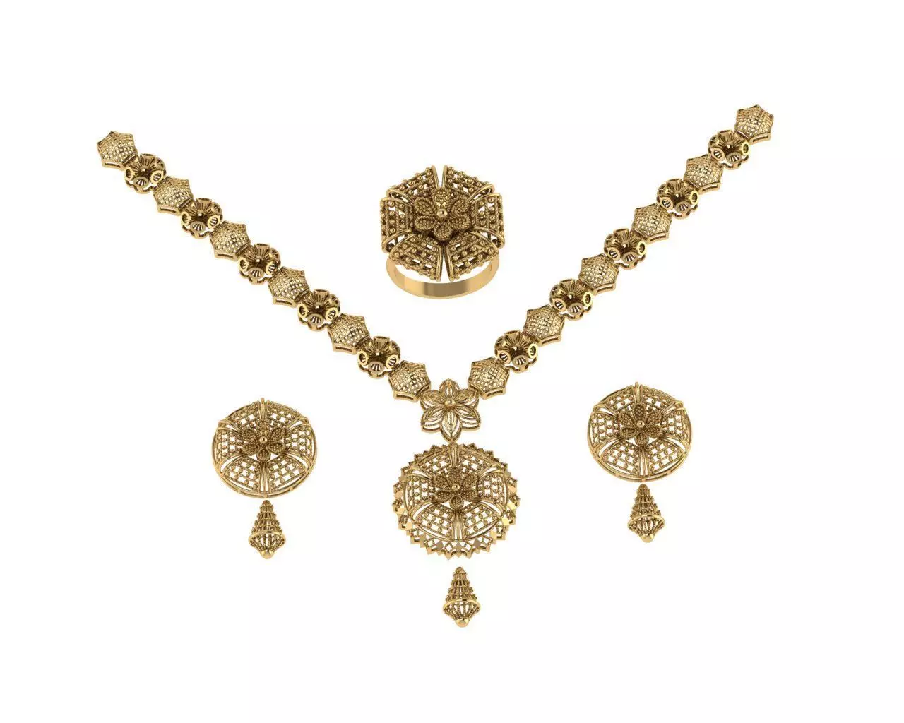 Indian Traditional Necklaces 3D print model
