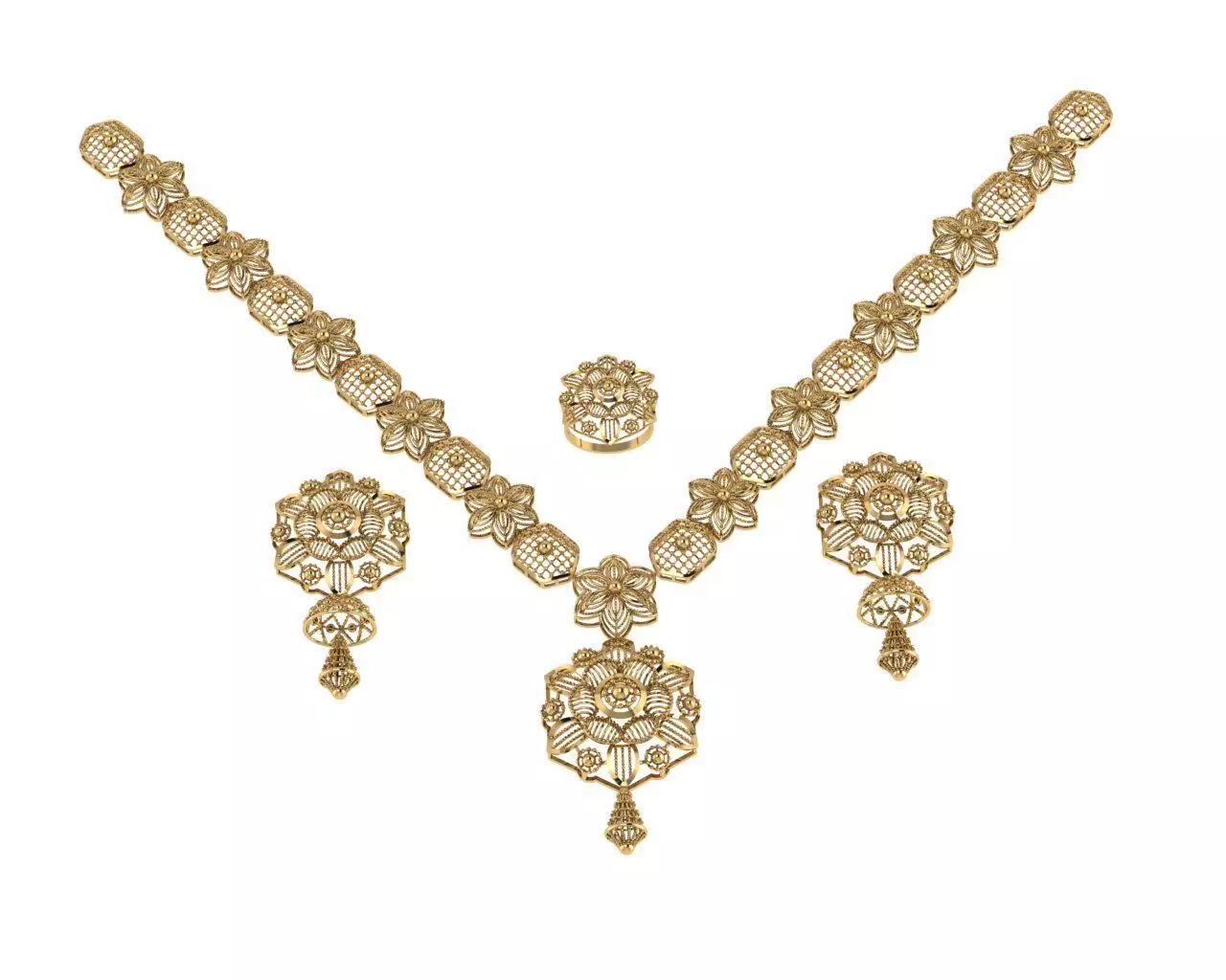 Indian Traditional Necklaces 3D print model