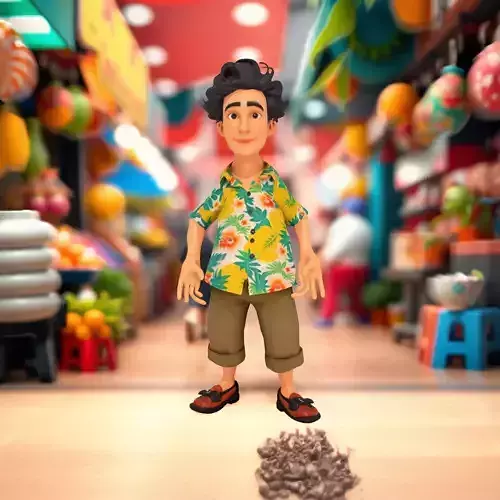 Tropical Shirt Character model pack