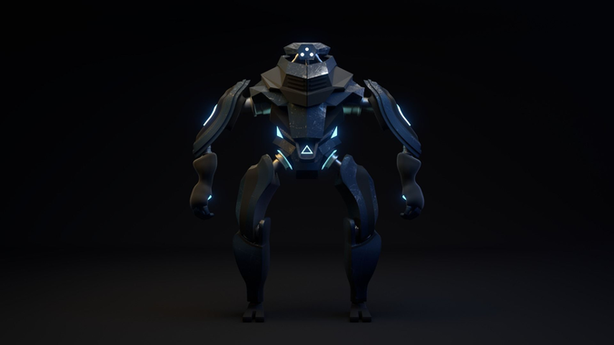 Galaxy Fighter Low-poly 3D model