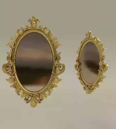 Gothic Sun Classic Mirror Old and Gold finish