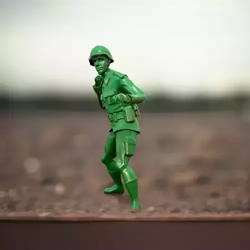Green Soldier Figure model pack