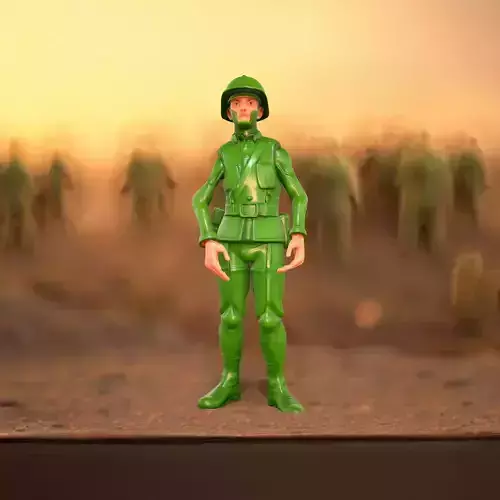 Green Soldier Figurine model pack
