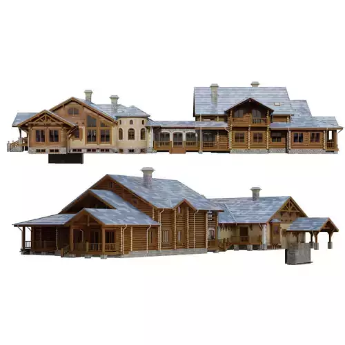 Chalet Style House 3D model