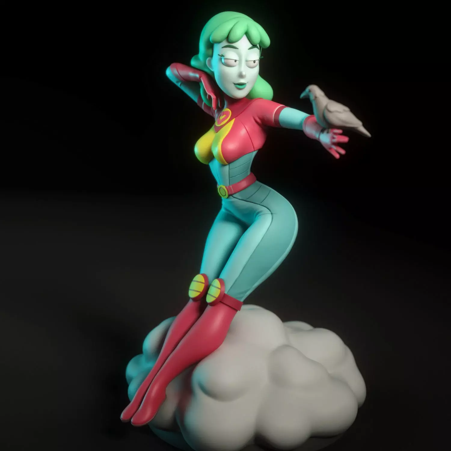 Planetina from Rick and Morty 3D print model