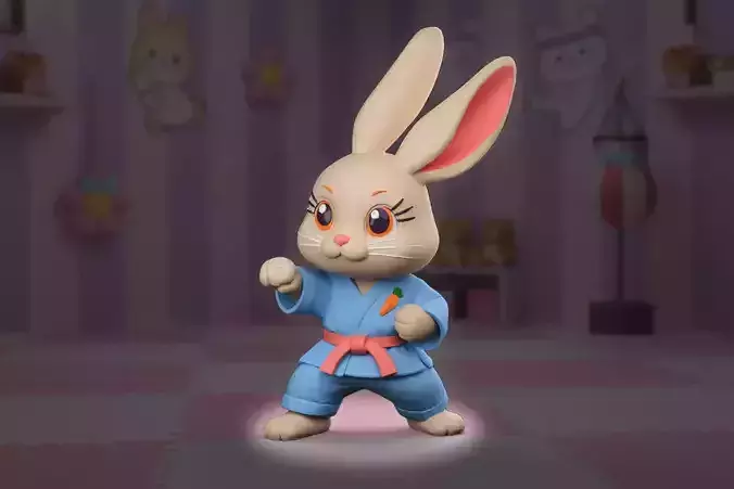 BUNNY SHOTO-KUN - Petty Fighters - Multicolor -